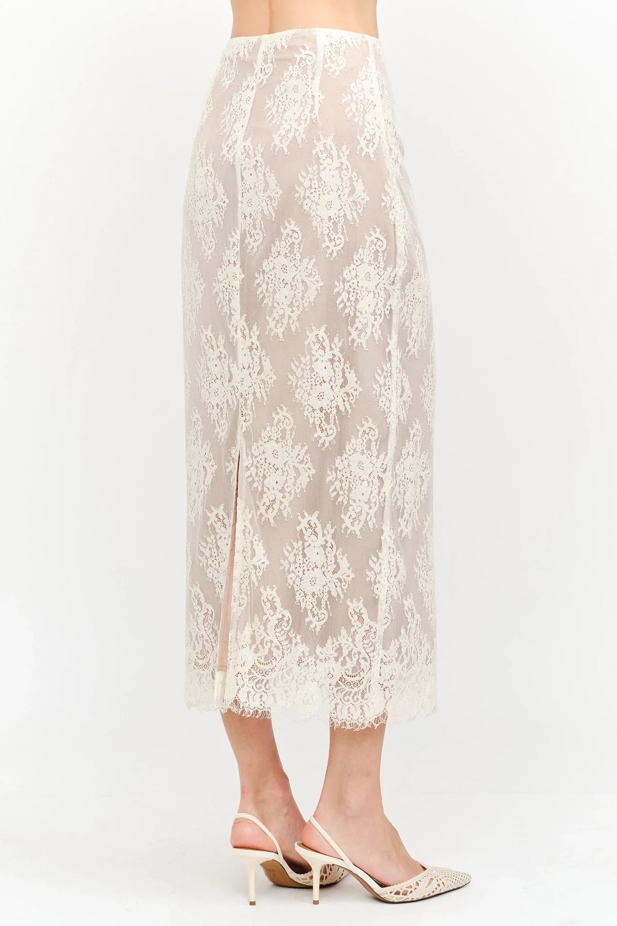 Lennon Lace Skirt - Ivory