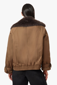 Habitual - Fur Collar Trench Jacket