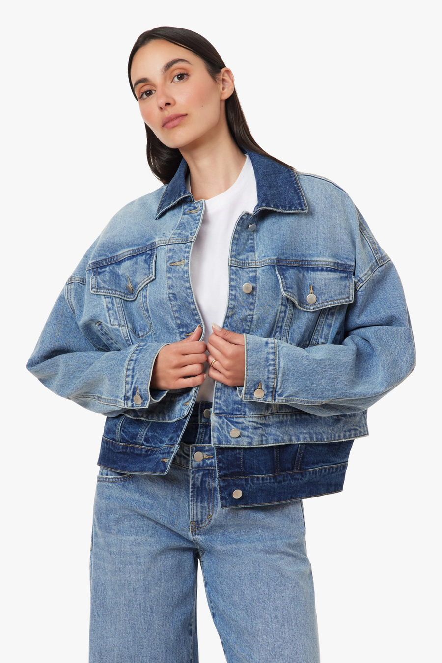 Habitual - Double Denim Trucker Jacket - Coast