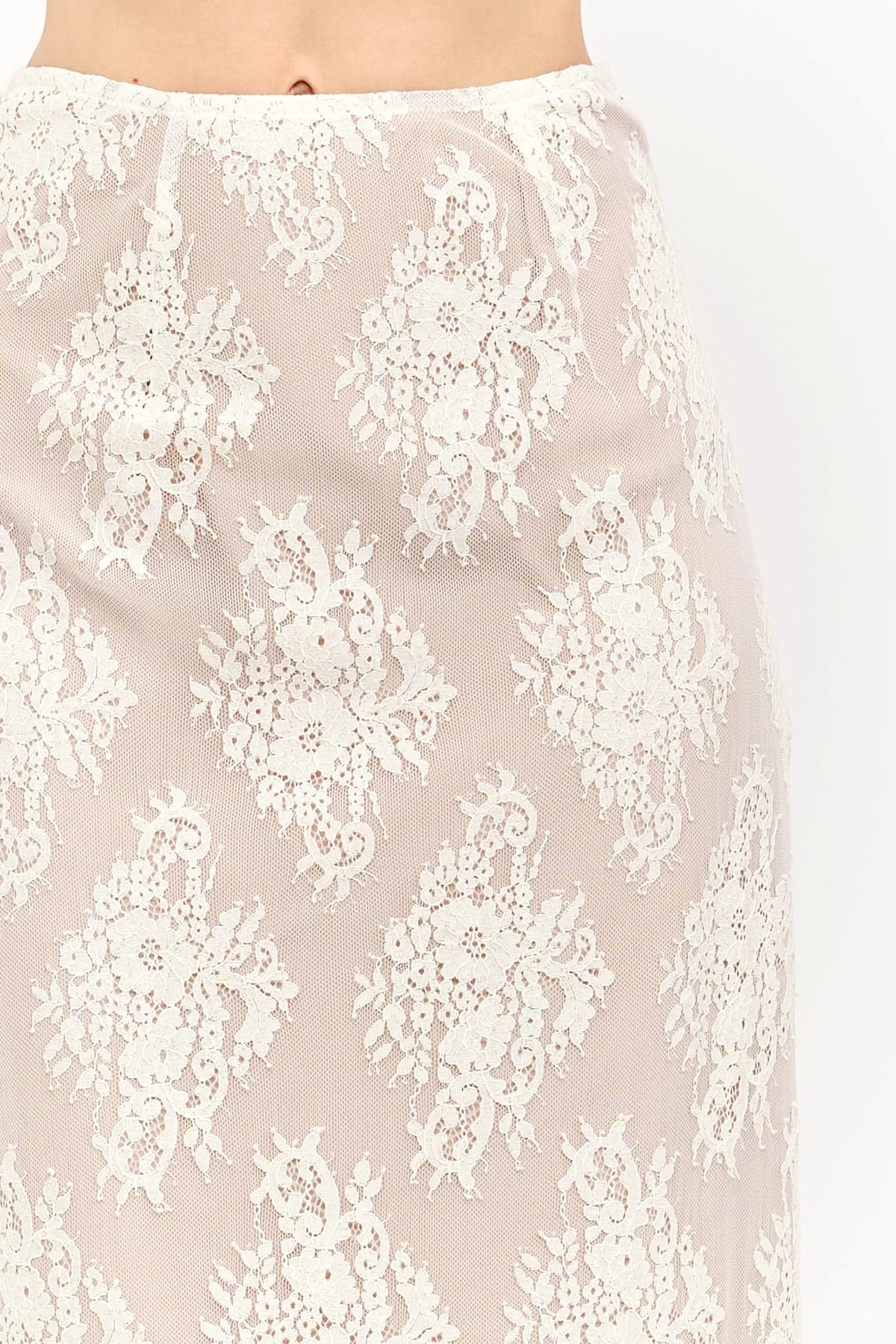 Lennon Lace Skirt - Ivory