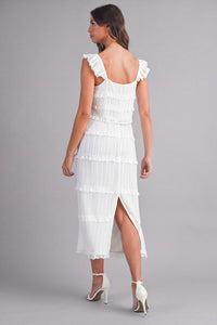 Amelia Chiffon Skirt Set - Off White