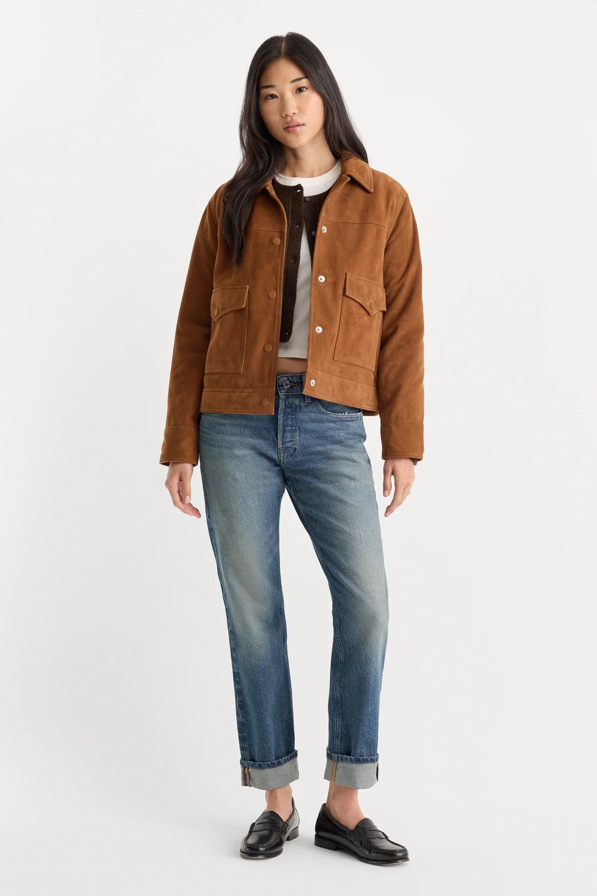Good American - Vintage Straight Ankle Jeans - Indigo