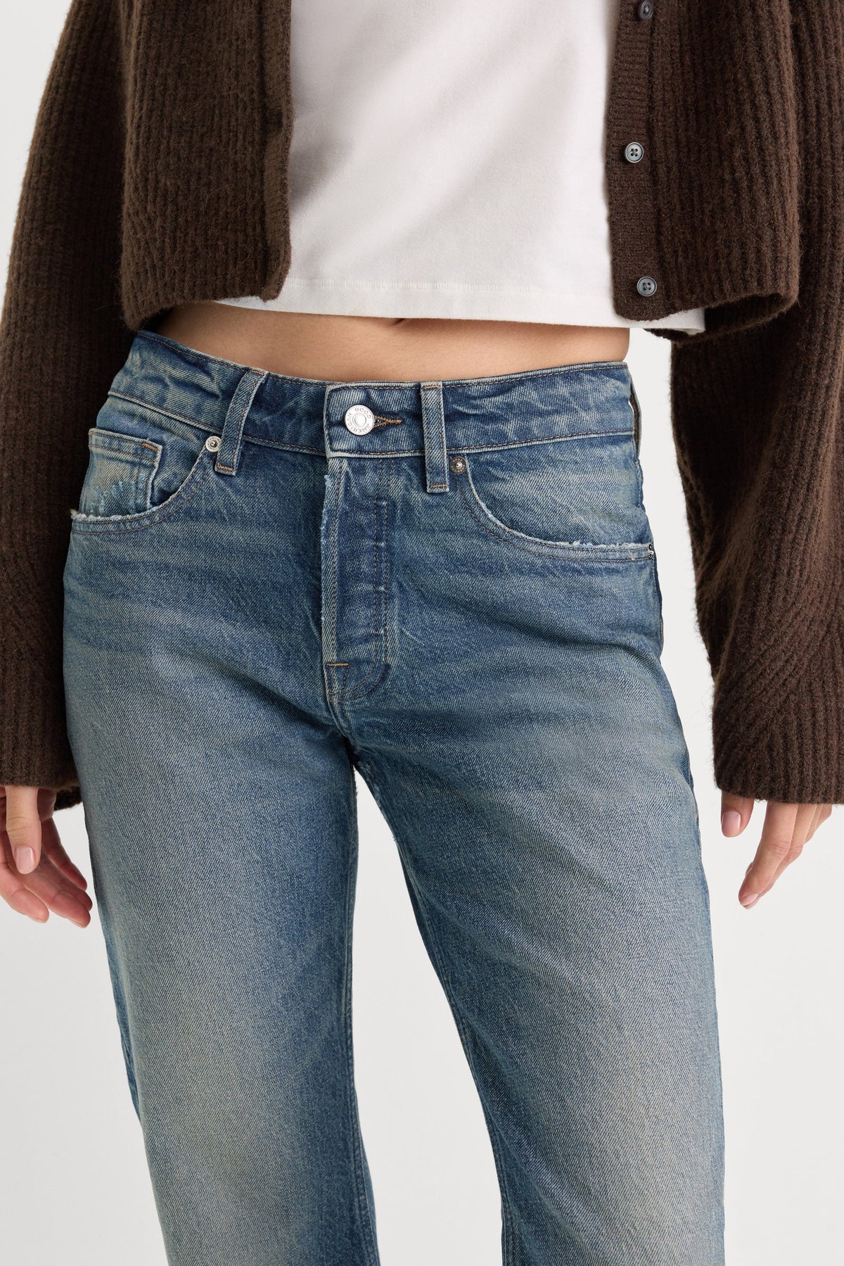 Good American - Vintage Straight Ankle Jeans - Indigo