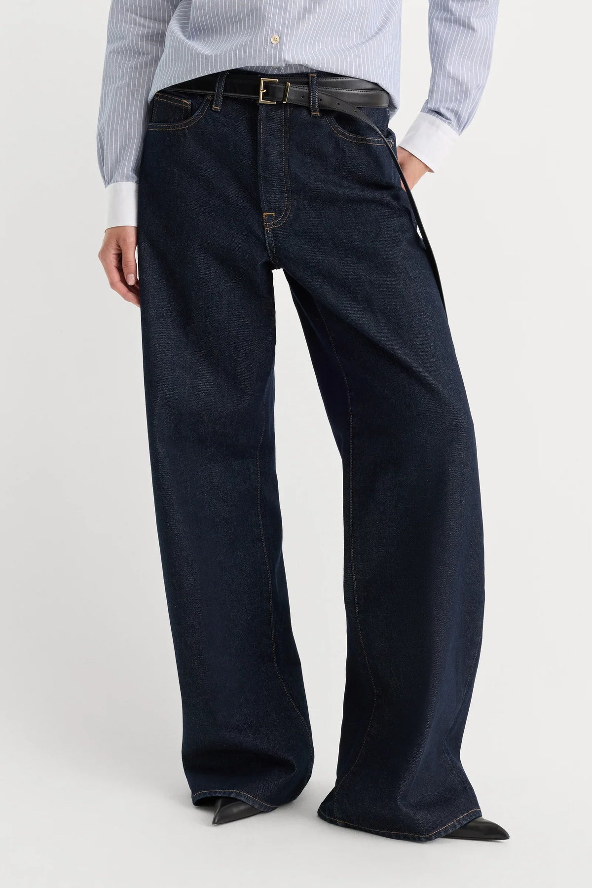 Good American - Vintage Low Slung Baggy Jeans - Rinse