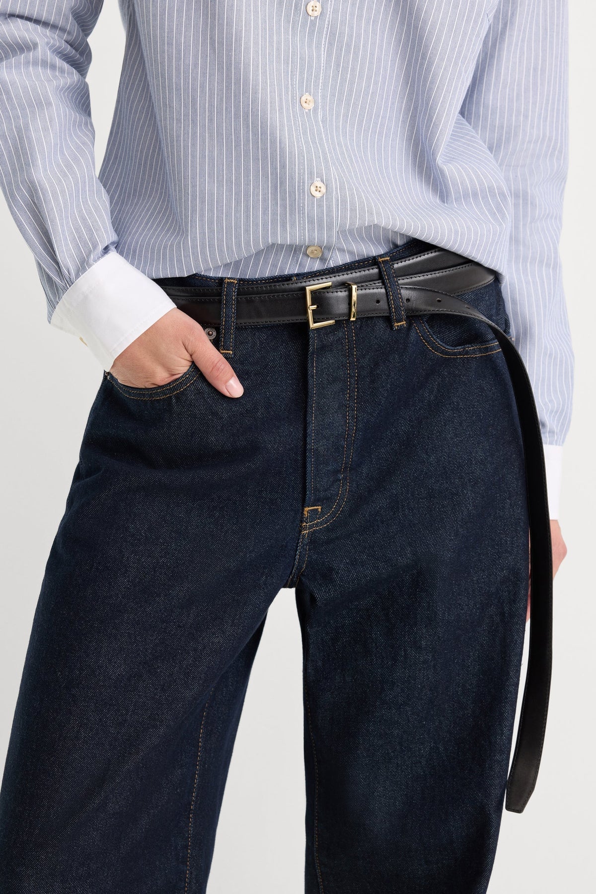 Good American - Vintage Low Slung Baggy Jeans - Rinse