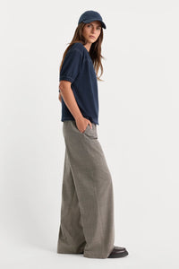 Good American - The Pull On Trouser - Mini Plaid