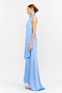 Posy Satin Halter Neck Dress
