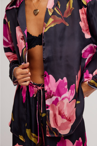 Free People Dreamy Days Pajama Set - Blackend