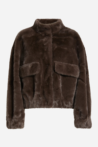 Badet Faux Fur Jacket - Chocolate
