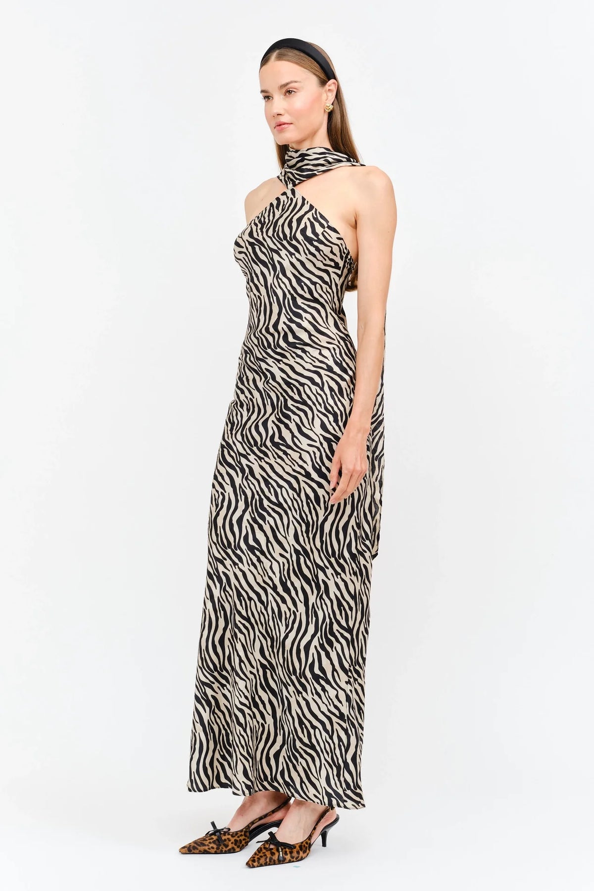 Magdalena Dress - Zebra Print