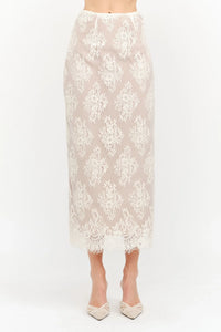 Lennon Lace Skirt - Ivory