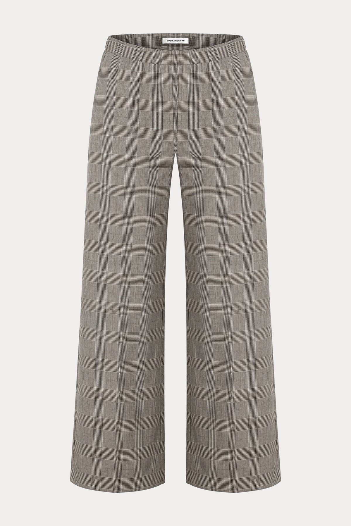 Good American - The Pull On Trouser - Mini Plaid