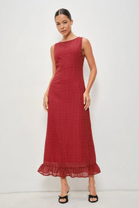Aella Gingham Maxi Dress