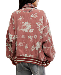 Free People Print Mix Jacket - Whisper Pink Combo