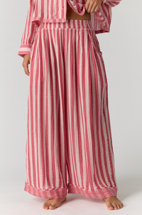 Free People - One And Done PJ Pant - Red Combo