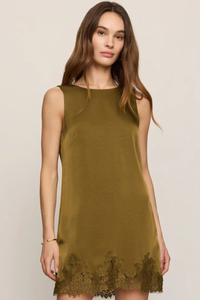 Z Supply - Meadow Muse Lace Mini Dress - Golden Sage