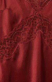 Z Supply - Bruna Lace Midi Dress - Velvet Rouge