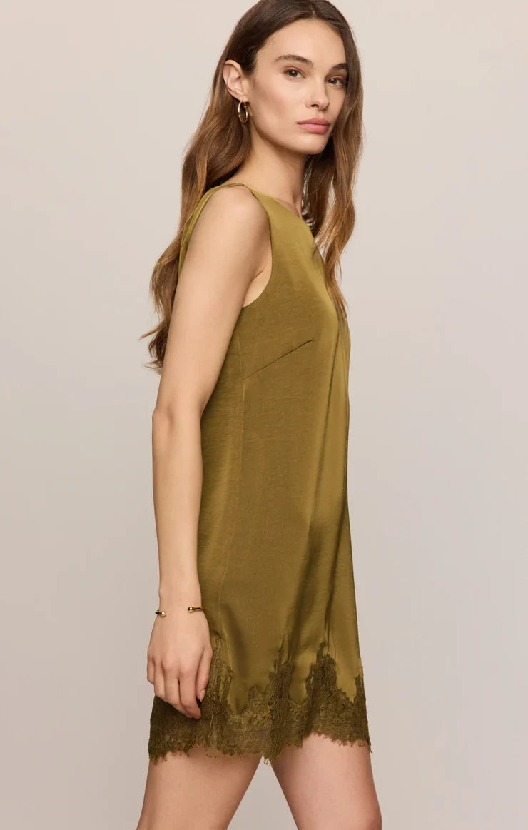 Z Supply - Meadow Muse Lace Mini Dress - Golden Sage