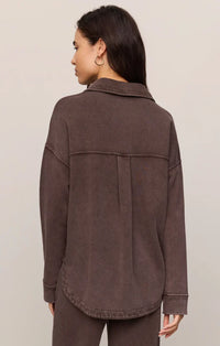 Z Supply - All Day Knit Jacket - Dark Chocolate