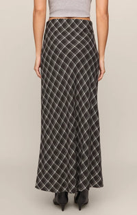 Z Supply - Europa Plaid Skirt - Ash Black