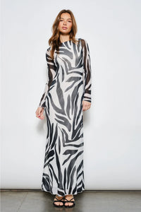 Sonia Zebra Maxi Dress