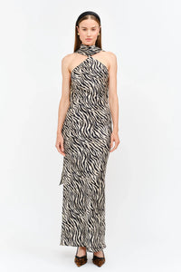 Magdalena Dress - Zebra Print