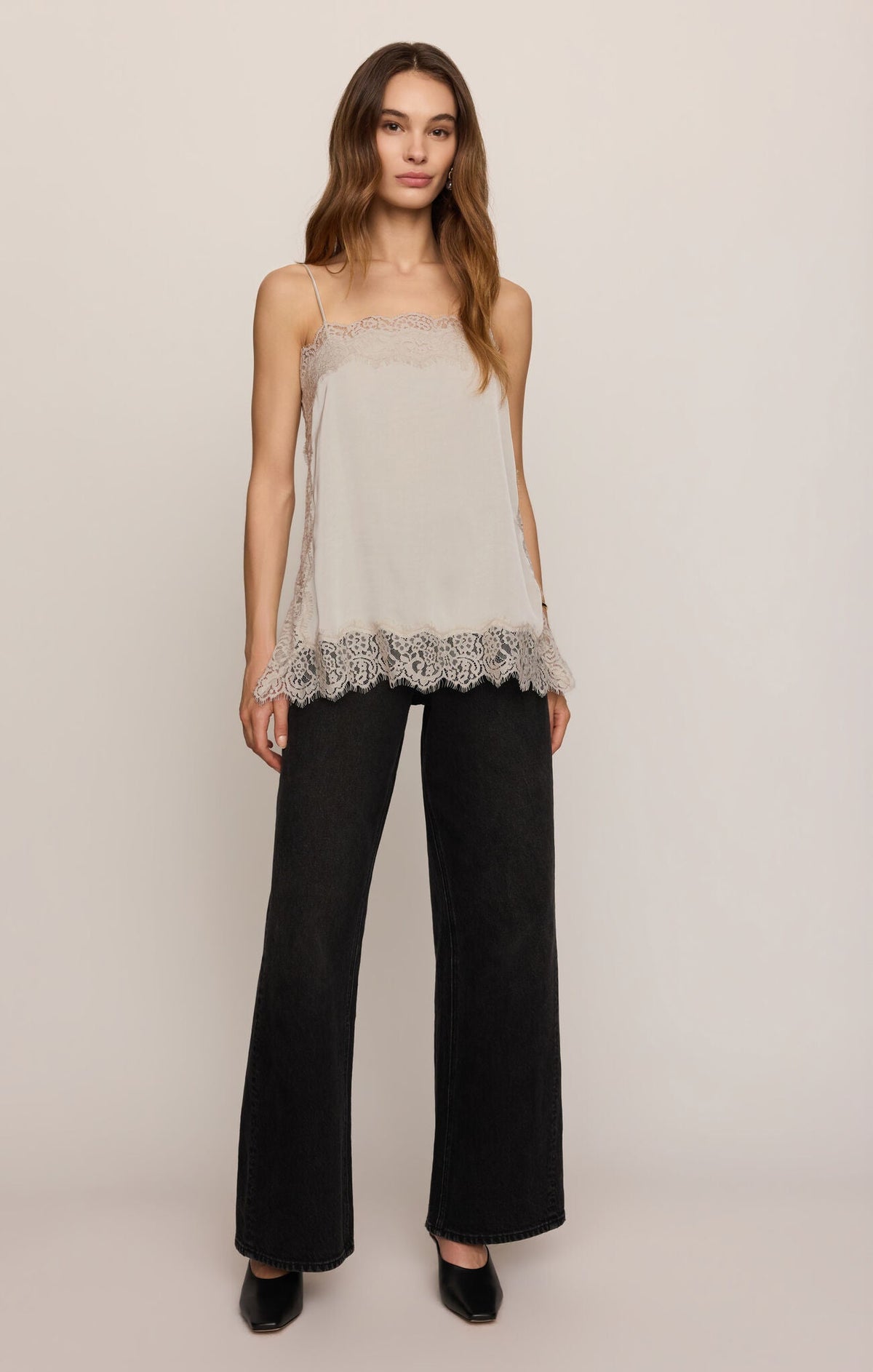 Z Supply - Roselle Lace Cami - Frosted Pearl