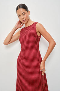 Aella Gingham Maxi Dress