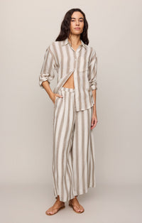 Z Supply The Perfect Striped Pant - Light Toffee
