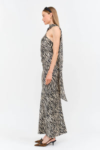 Magdalena Dress - Zebra Print